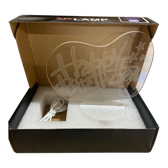 LED Happy Birthday Multiple Color Light Up Sign. - Picture 2 of 3